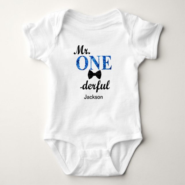 Herr ONEderful Romper Baby Strampler (Vorderseite)