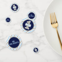 Herr ONEderful Table Confetti in Navy Blue & Silve