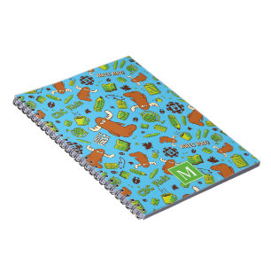 Herr Orlando Pattern Monogram Notebook Notizblock