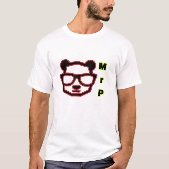 Herr Panda Ästhetik Panda Kunst T-Shirt (Vorderseite)