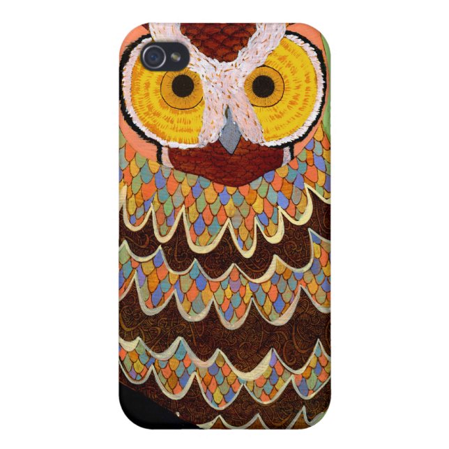 Herr Pattern Owl iphone 4 iPhone Hülle (Hinten)