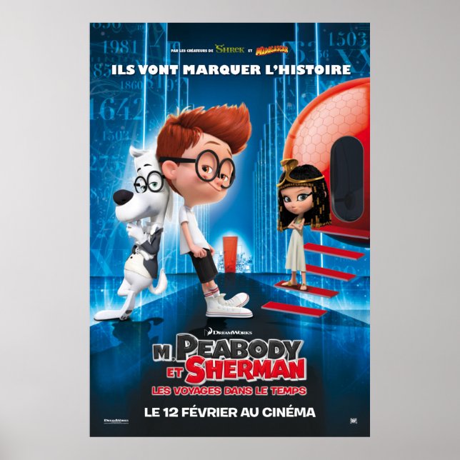 Herr Peabody & Sherman Movie Poster mit Penny (Vorne)