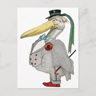 HERR PELIKAN POSTKARTE