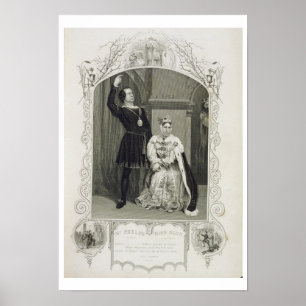 Herr Phelps als Hamlet und Frau Glyn als Königin G Poster