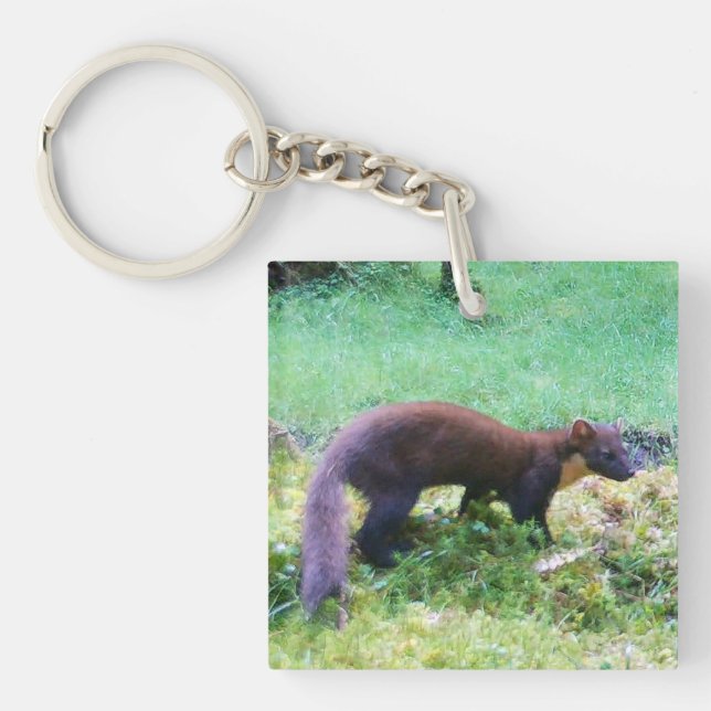 Herr Pine Marten Schlüsselanhänger (Vorderseite)