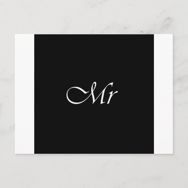 Herr Postkarte (Vorderseite)