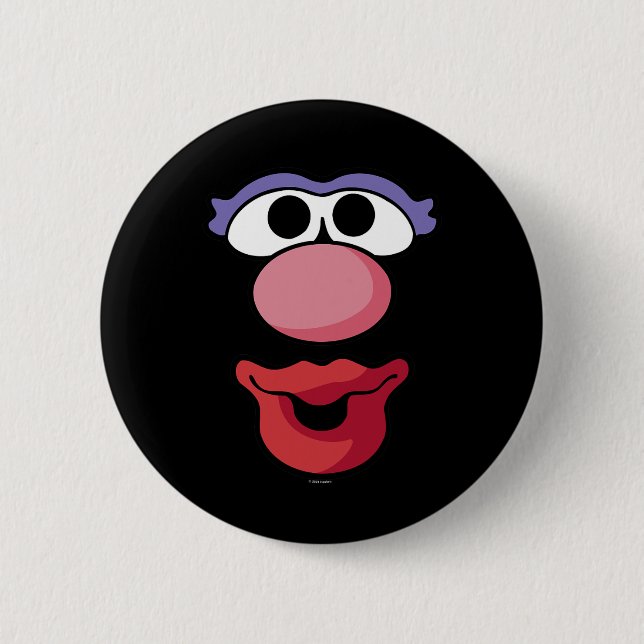 Herr Potato Head Halloween Frau Potato Head Big Fa Button (Vorderseite)