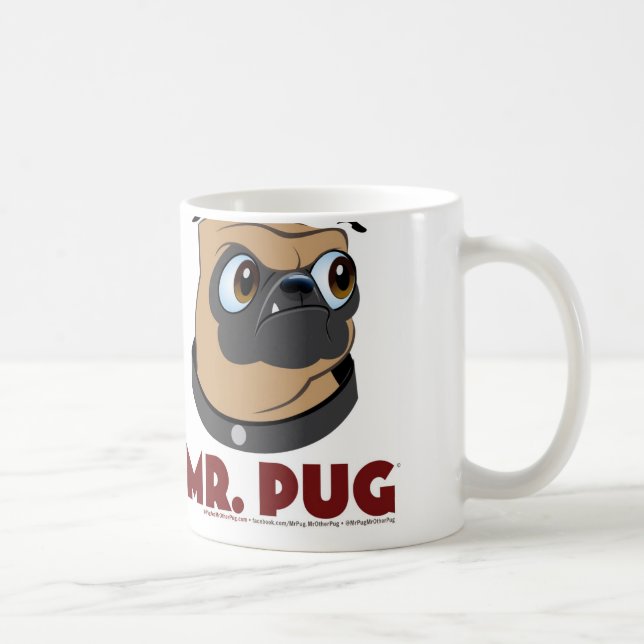 Herr Pug Mug Kaffeetasse (Rechts)