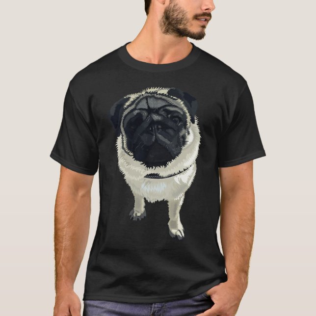 Herr Pug T-Shirt (Vorderseite)