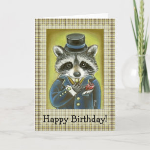 Herr Raccoon Karte
