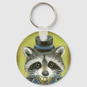 Herr Raccoon Schlüsselanhänger