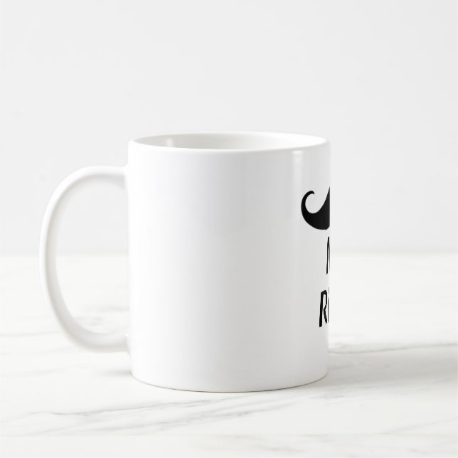 Herr Right Mustache Fun Matching Couple Kaffeetasse (Links)