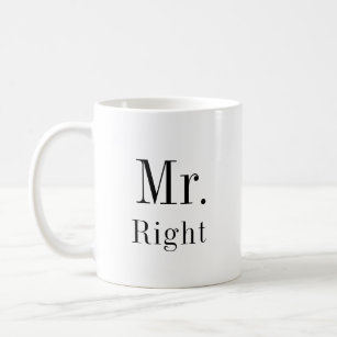 Herr Right und Frau Always Right Newlyweds Kaffeetasse