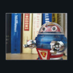 Herr Robot Postkarte<br><div class="desc">Ich Liebe lese Spielzeug auf und sobald ich dieses kleine fand, wusste ich, dass ich ein Foto davon machen musste.</div>