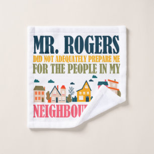 Herr Rogers hat mich in meiner Nachbarschaft nicht Badhandtuch Set