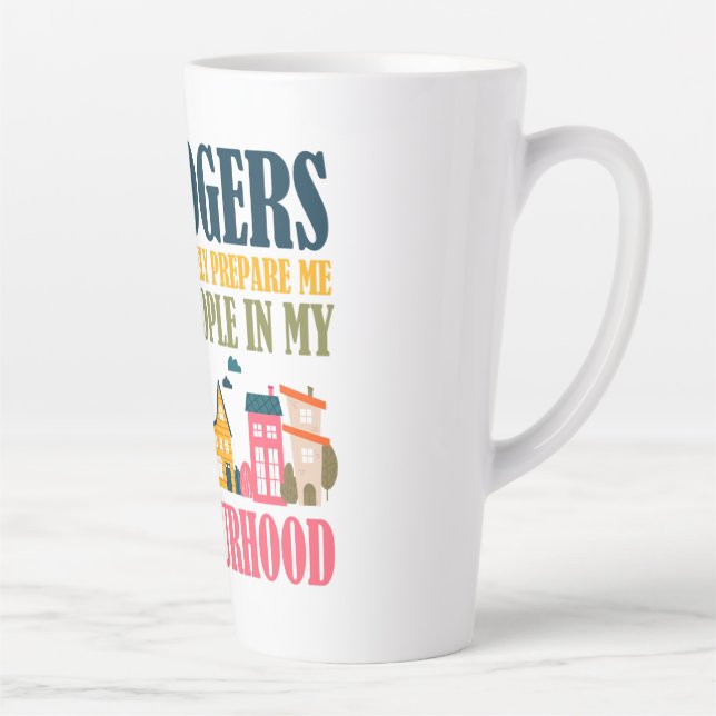 Herr Rogers hat mich in meiner Nachbarschaft nicht Milchtasse (Rechts)