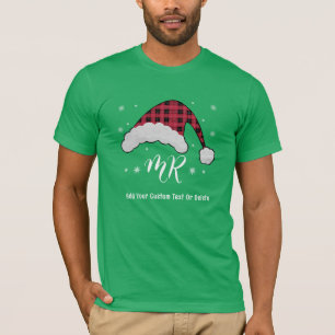 Herr Santa Claus Weihnachtspaare Matching Pajamas T-Shirt