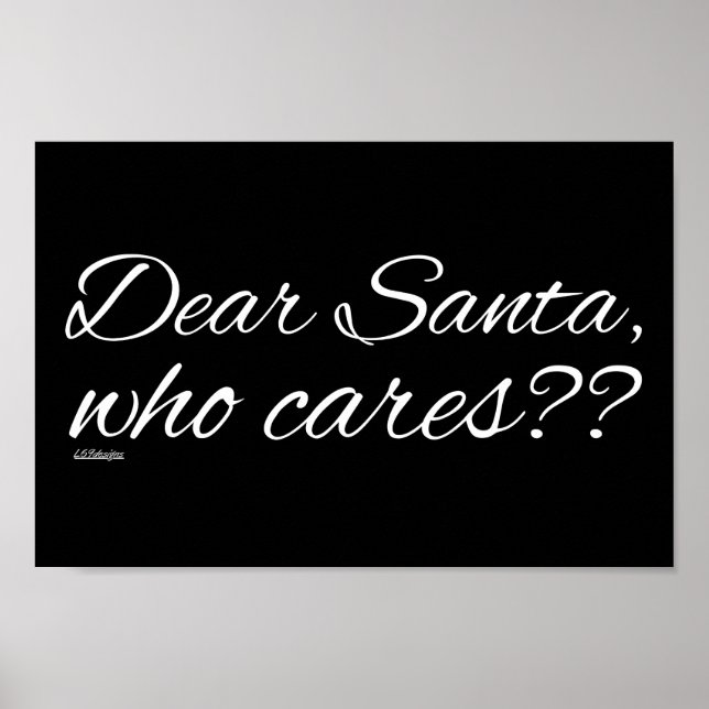 HERR SANTA, WER HAT KEINE? POSTER (Vorne)