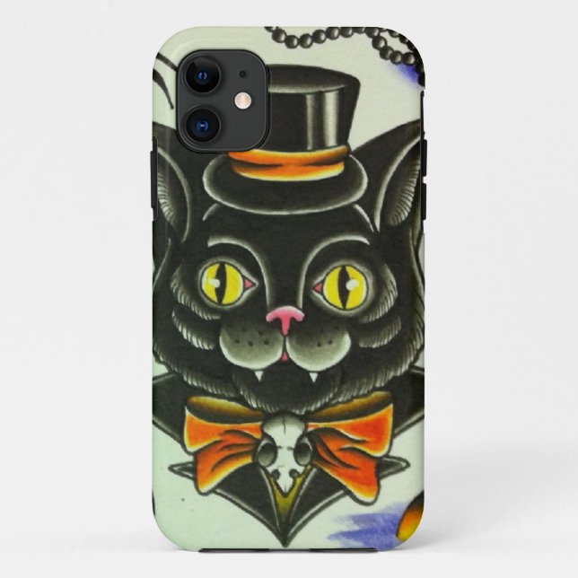 Herr Scary Cat Case-Mate iPhone Hülle (Rückseite)