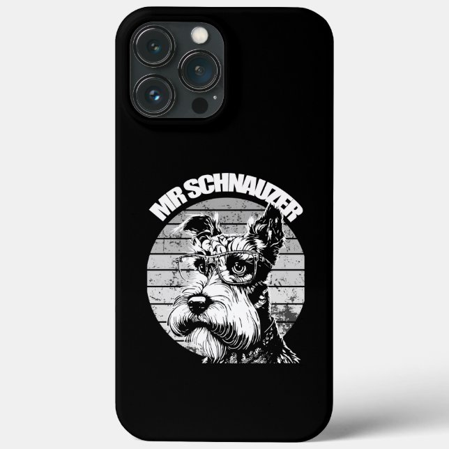 Herr Schnauzer Case-Mate iPhone Hülle (Rückseite)