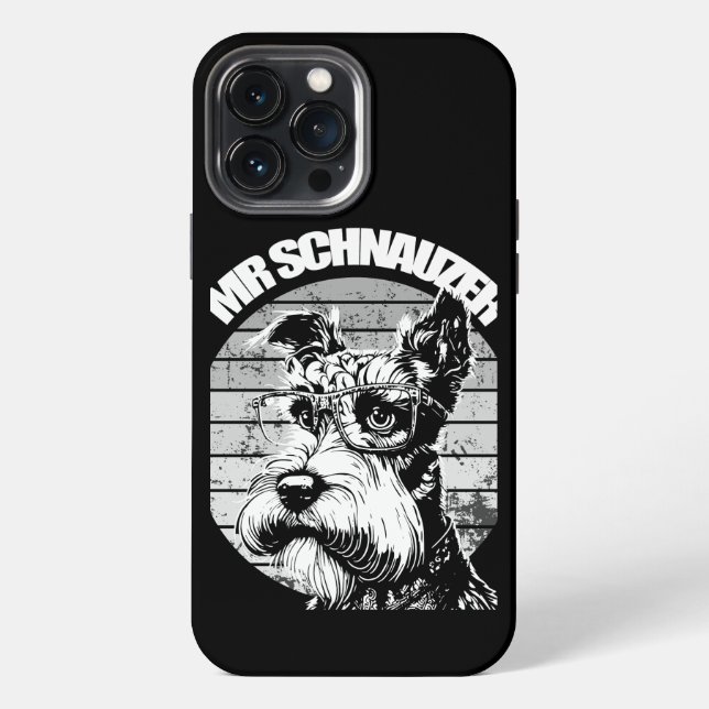 Herr Schnauzer iPhone 13 Pro Max Hülle (Rückseite)
