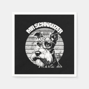 Herr Schnauzer Serviette