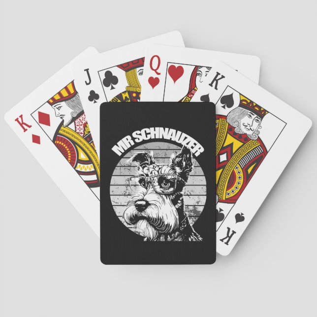 Herr Schnauzer Spielkarten (Rückseite)