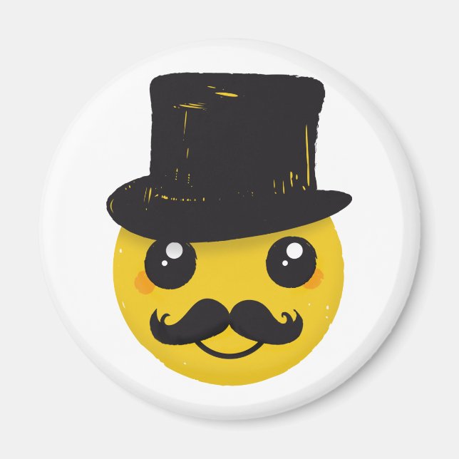 Herr Schnurrbart Magnet (Vorne)