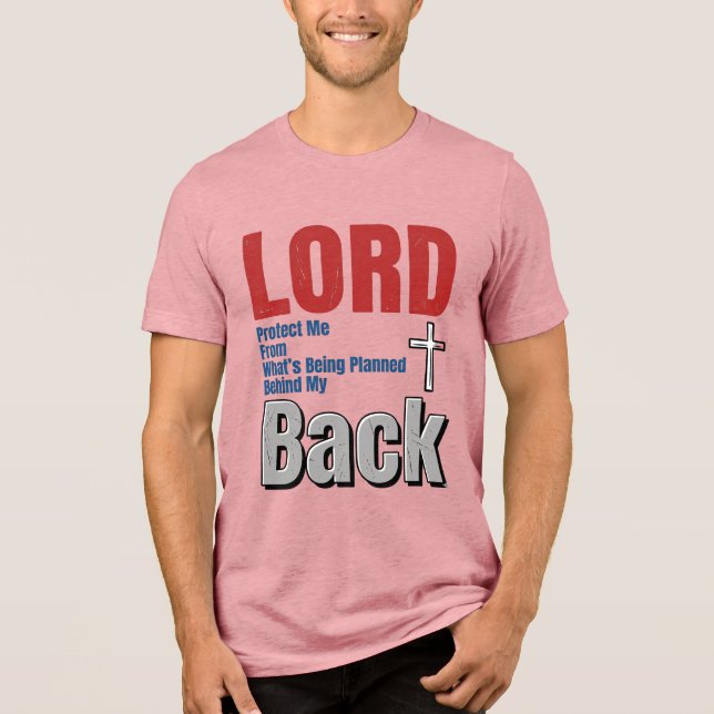 Herr schütze mich Christlicher Glaube Shirt Design (Vorderseite)