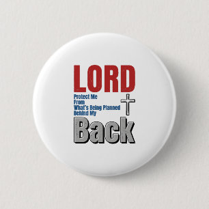 Herr schütze mich Christlicher Glaube Shirt Design Button