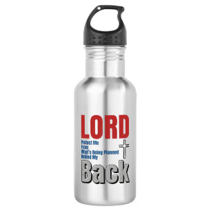 Herr schütze mich Christlicher Glaube Shirt Design Edelstahlflasche