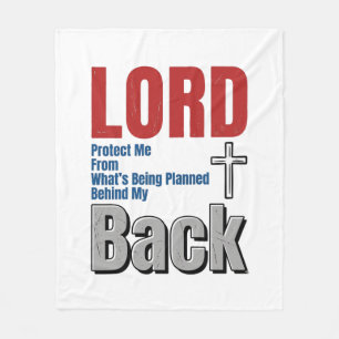 Herr schütze mich Christlicher Glaube Shirt Design Fleecedecke