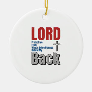 Herr schütze mich Christlicher Glaube Shirt Design Keramik Ornament