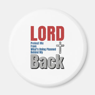 Herr schütze mich Christlicher Glaube Shirt Design Magnet