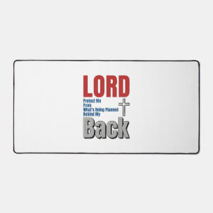 Herr schütze mich Christlicher Glaube Shirt Design Schreibtischunterlage