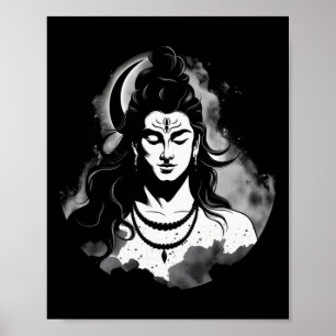 Herr Shiva Hindu Gott Hinduismus Spirituell Medita Poster
