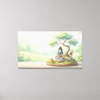 Herr Shiva Leinwanddruck