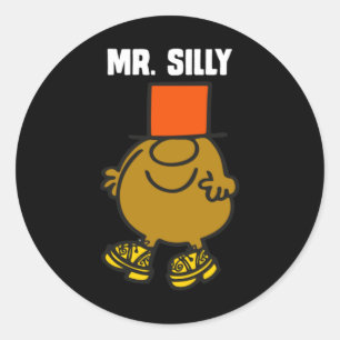 Herr Silly Runder Aufkleber