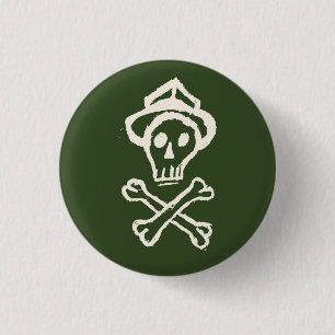 Herr Skullington - Gruppen-Grün Button