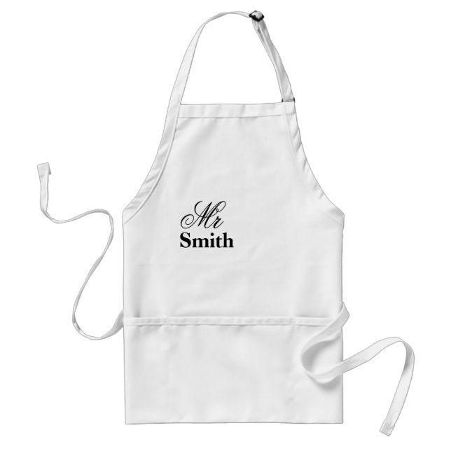 Herr Smith Personalized Name Schürze (Vorne)