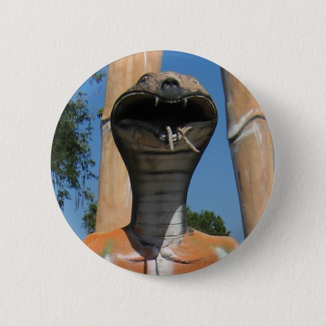 Herr Snake AKA Cobra Leiter ... Buddhist Hell Button (Vorderseite)