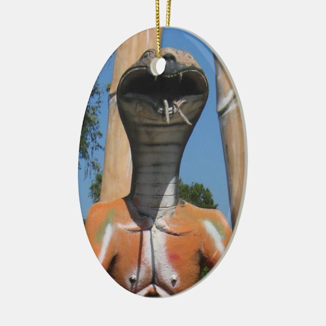 Herr Snake AKA Cobra Leiter ... Buddhist Hell Keramik Ornament (Links)