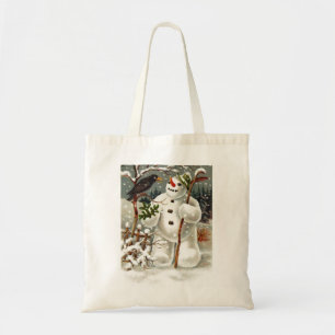 Herr Snowman und Herr Crow Tragetasche