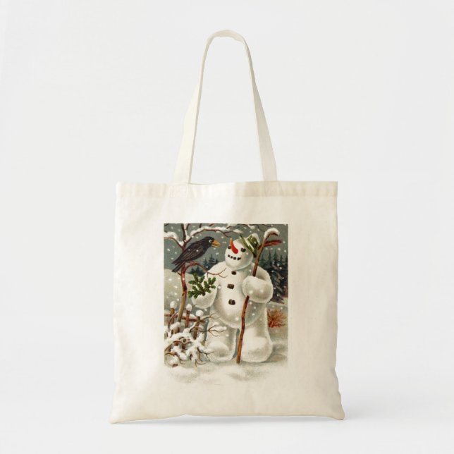 Herr Snowman und Herr Crow Tragetasche (Vorne)