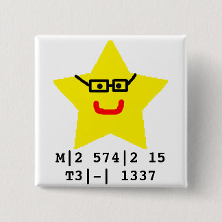 Herr Star ist leet. Button