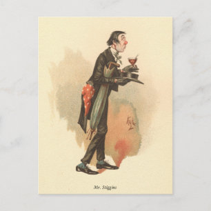 Herr Stiggins von Kyd - Dickens' The Pickwick Pape Postkarte
