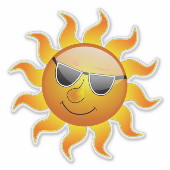 Herr Sunshine Aufkleber (Vorderseite)