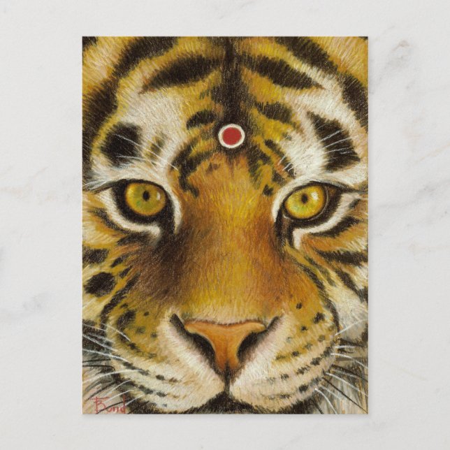 Herr Tiger Postkarte (Vorderseite)