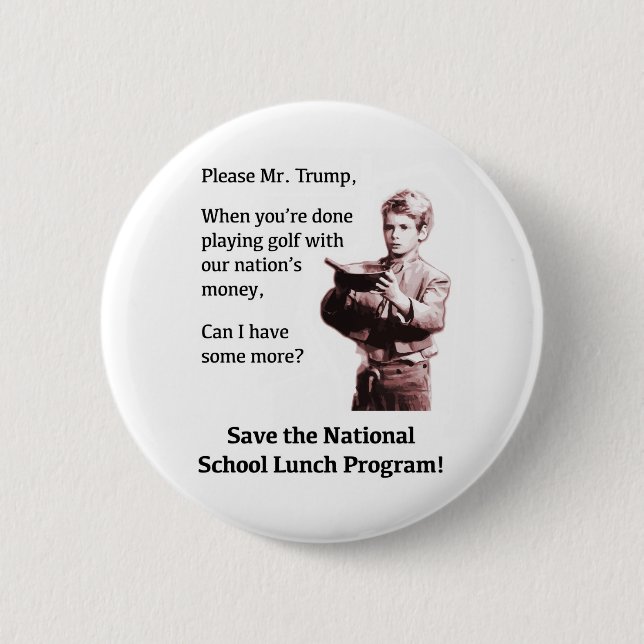 Herr Trump, kann ich noch etwas mehr haben? Button (Vorderseite)