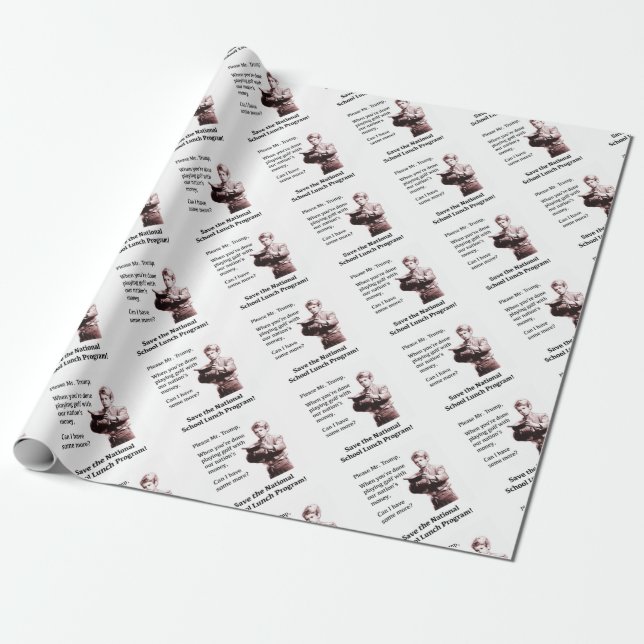 Herr Trump, kann ich noch etwas mehr haben? Geschenkpapier (Ungerollt)